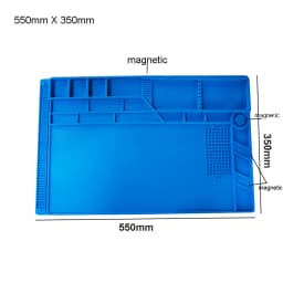 Silicone Soldering Mat Pad Desk Platform for Welding Station Iron Phone PC Repair Magnetic Heat Insulation No Lead S-160