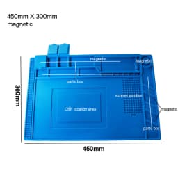 Silicone Soldering Mat Pad Desk Platform for Welding Station Iron Phone PC Repair Magnetic Heat Insulation No Lead S-160