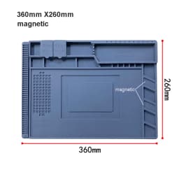 Silicone Soldering Mat Pad Desk Platform for Welding Station Iron Phone PC Repair Magnetic Heat Insulation No Lead S-160