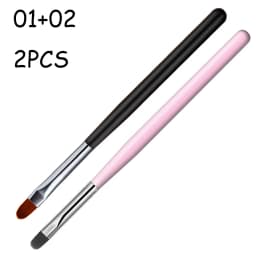 1-9PCS Nails Art Brush Pen 3D Tips Pattern Phototherapy Acrylic UV Gel Extension Builder Coating Painting Pen DIY Manicure Tools