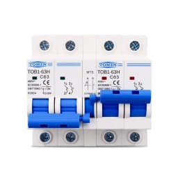 2P+2P MTS TOMZN AC Dual Power Manual Transfer Switch Circuit Breaker MCB 50HZ/60HZ