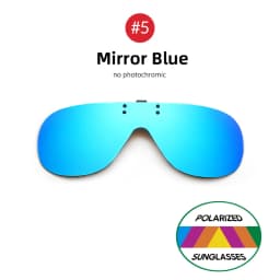 VIVIBEE Flip Up Clip on Sunglasses Polarized Fishing Men Grey Lens Driving UV400 Aviation Cool Oversized Night Vision Shades