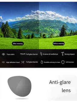 VIVIBEE Flip Up Clip on Sunglasses Polarized Fishing Men Grey Lens Driving UV400 Aviation Cool Oversized Night Vision Shades