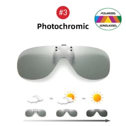 VIVIBEE Flip Up Clip on Sunglasses Polarized Fishing Men Grey Lens Driving UV400 Aviation Cool Oversized Night Vision Shades
