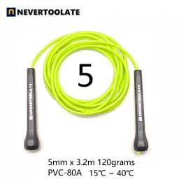 NEVERTOOLATE EXTRA LONG 3.2 METERS 14cm abs handle boxing speed 5mm Soft PVC Jump skip Rope Tangle Free Skipping Fitness