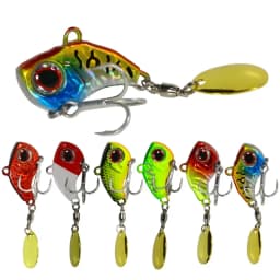 1Pcs Rotating Metal VIB vibration Bait Spinner Spoon Fishing Lures 8g/16g/21g Jigs Trout Wobbler Fishing Hard Baits Tackle Pesca