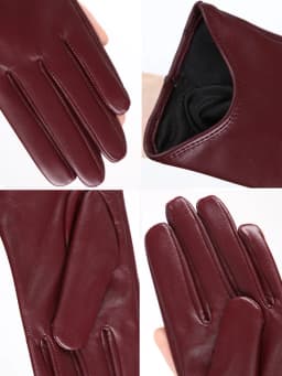 Fashion color Apparel Accessories women's leather gloves,comfortable short Women mitten,warm winter gloves women-2001