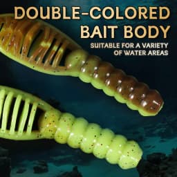 Supercontinent fanatik Lures 80mm/8pcs 55mm/15pcs Soft Lure Fishing Lures Soft Silicone Baits Larva soft bait