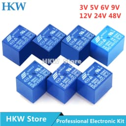 10pcs Relay SRD-03VDC-SL-C SRD-05VDC-SL-C SRD-24VDC-SL-C SRD-12VDC-SL-C 3V 5V 6V 9V 12V 24V 48V 10A 250VAC 5PIN Relays Relais