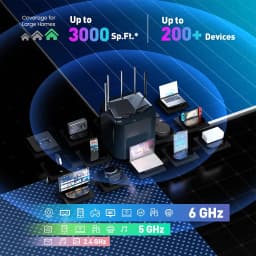 Tenda WiFi6 Router AX1500-AX5700 Tri-Band Gigabit Wi-Fi 6E Mesh Router Wireless Roteador Gigabit PK Xiaomi Router OFDMA & MU-MIM