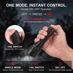 UltraFire C8 Red Light Flashlight Powerful Professional Tactical Hunting FlashLights Coyote Night Vision Lamp for Astronomy