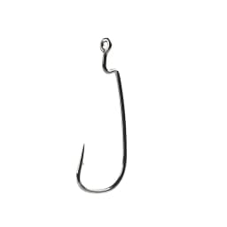 Supercontinent Offset with Big Rings Carbon Steel Crank Hooks Tackle Worm Hooks with Big Eyes Ring