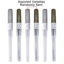 6pcs Sterilized Catheter Piercing Needles Supply Professional Piercing Stores Home Nose Lip Ear Eyebrow Body Piercing Needle