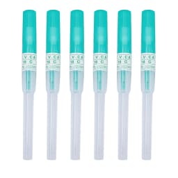 6pcs Sterilized Catheter Piercing Needles Supply Professional Piercing Stores Home Nose Lip Ear Eyebrow Body Piercing Needle