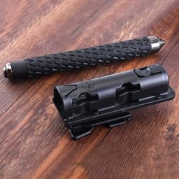 360 Degree Rotating Baton Stand Plastic Black Telescopic Baton Holster Safe Defense Kit Police Equipment Accessories Tactical