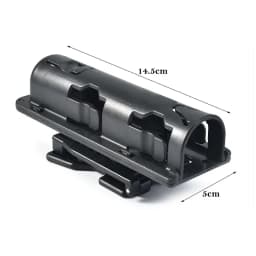 360 Degree Rotating Baton Stand Plastic Black Telescopic Baton Holster Safe Defense Kit Police Equipment Accessories Tactical