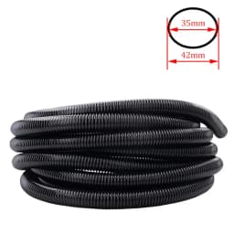 Vacuum Cleaner Thread Hose Inner 35mm/Outer 42mm Bellows Straws Durable Flexible Soft Pipe Replacement Vacuum Cleaner Tube Black