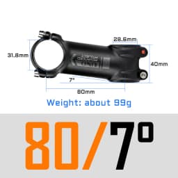 UNO Kalloy King Stems Ultralight AL7050 Bike Stem 7 Degree 31.8mm 60 70 80 90 100 110 120 130mm MTB Road Bicycle Handlebar Stem