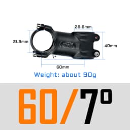 UNO Kalloy King Stems Ultralight AL7050 Bike Stem 7 Degree 31.8mm 60 70 80 90 100 110 120 130mm MTB Road Bicycle Handlebar Stem