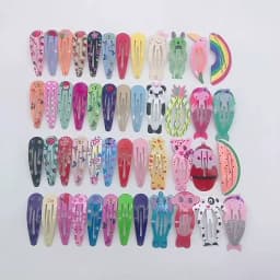 Kids Headwear 20Pcs/Lot Cartoon Hairpin Cute Animal Water Dripping Flower Hair Clip Star Striped Barrette Girls Hair Accessories