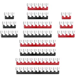 1pcs 25A 600V Dual Row Strip Electrical Screw Terminal Block Fence Screw Ribbon Wire Connector 3/4/5/6/8/10/12 Position