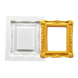 Photo Frame Mirror Silicone Mold Resin Tools Sugarcraft Cupcake Baking Mold Fondant Cake Decorating Tools