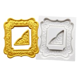Photo Frame Mirror Silicone Mold Resin Tools Sugarcraft Cupcake Baking Mold Fondant Cake Decorating Tools