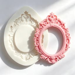 Photo Frame Mirror Silicone Mold Resin Tools Sugarcraft Cupcake Baking Mold Fondant Cake Decorating Tools