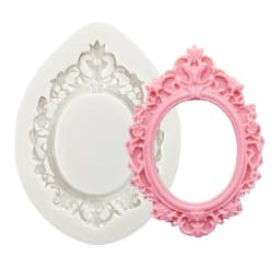 Photo Frame Mirror Silicone Mold Resin Tools Sugarcraft Cupcake Baking Mold Fondant Cake Decorating Tools