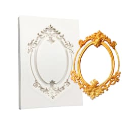 Photo Frame Mirror Silicone Mold Resin Tools Sugarcraft Cupcake Baking Mold Fondant Cake Decorating Tools
