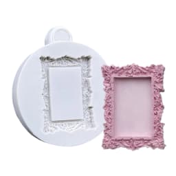Photo Frame Mirror Silicone Mold Resin Tools Sugarcraft Cupcake Baking Mold Fondant Cake Decorating Tools