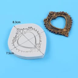 Photo Frame Mirror Silicone Mold Resin Tools Sugarcraft Cupcake Baking Mold Fondant Cake Decorating Tools