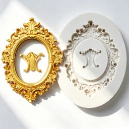 Photo Frame Mirror Silicone Mold Resin Tools Sugarcraft Cupcake Baking Mold Fondant Cake Decorating Tools
