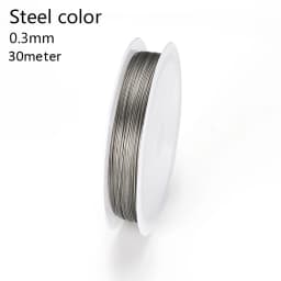 7-35 Meter/roll Stainless Steel Wire 0.3/0.45/0.5/0.6mm Tiger Tail Beading Cord Resistant Strong Line for Jewelry Making Finding