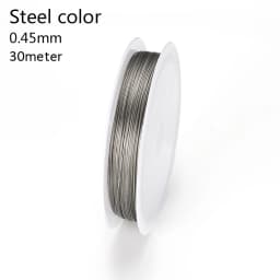 7-35 Meter/roll Stainless Steel Wire 0.3/0.45/0.5/0.6mm Tiger Tail Beading Cord Resistant Strong Line for Jewelry Making Finding