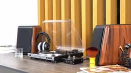 Fosi Audio Phono Preamp for Turntable Phonograph Preamplifier With Vacuum Tube Amplifier HiFi BOX X4