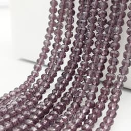 2 3 4 6 8mm Czech Clear Glass Beads 45 Colors Flat Faceted Crystal Loose Spacer Beads for Jewelry Making Bracelet Accessories