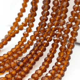 2 3 4 6 8mm Czech Clear Glass Beads 45 Colors Flat Faceted Crystal Loose Spacer Beads for Jewelry Making Bracelet Accessories
