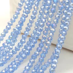 2 3 4 6 8mm Czech Clear Glass Beads 45 Colors Flat Faceted Crystal Loose Spacer Beads for Jewelry Making Bracelet Accessories