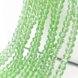 2 3 4 6 8mm Czech Clear Glass Beads 45 Colors Flat Faceted Crystal Loose Spacer Beads for Jewelry Making Bracelet Accessories