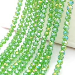 2 3 4 6 8mm Czech Clear Glass Beads 45 Colors Flat Faceted Crystal Loose Spacer Beads for Jewelry Making Bracelet Accessories