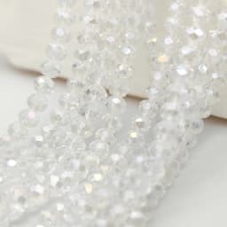 2 3 4 6 8mm Czech Clear Glass Beads 45 Colors Flat Faceted Crystal Loose Spacer Beads for Jewelry Making Bracelet Accessories