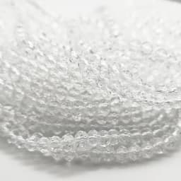2 3 4 6 8mm Czech Clear Glass Beads 45 Colors Flat Faceted Crystal Loose Spacer Beads for Jewelry Making Bracelet Accessories