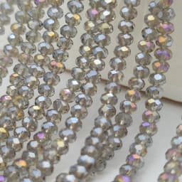 2 3 4 6 8mm Czech Clear Glass Beads 45 Colors Flat Faceted Crystal Loose Spacer Beads for Jewelry Making Bracelet Accessories