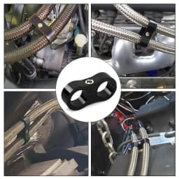 AN4 AN6 AN8 AN10 Fittings Anodized Line automotive Clamps Rubber Hose Clamp Line Oil Fuel Water Lupo Separator Kit Pipe Clamps