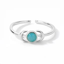 Zircon Moon Star Rings For Women Stainless Steel Glowing Moon Star Adjustable Finger Ring Aesthetic Wedding Jewelery Gift Femme