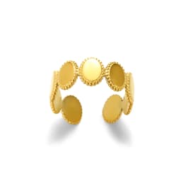 Zircon Moon Star Rings For Women Stainless Steel Glowing Moon Star Adjustable Finger Ring Aesthetic Wedding Jewelery Gift Femme