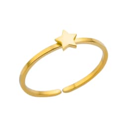 Zircon Moon Star Rings For Women Stainless Steel Glowing Moon Star Adjustable Finger Ring Aesthetic Wedding Jewelery Gift Femme