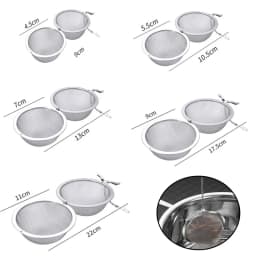 5pcs~1pcs Stainless Steel Spice Tea Ball Tea Infuser Sphere Locking Strainer Mesh Infuser Tea Filter Strainers Kitchen Tools