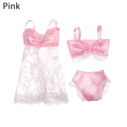 1set Doll Clothes Pajamas Colorful Clothing Underwear Lingerie Bra Dress Lace Homewear Accessories Clothes for 1/6 Doll